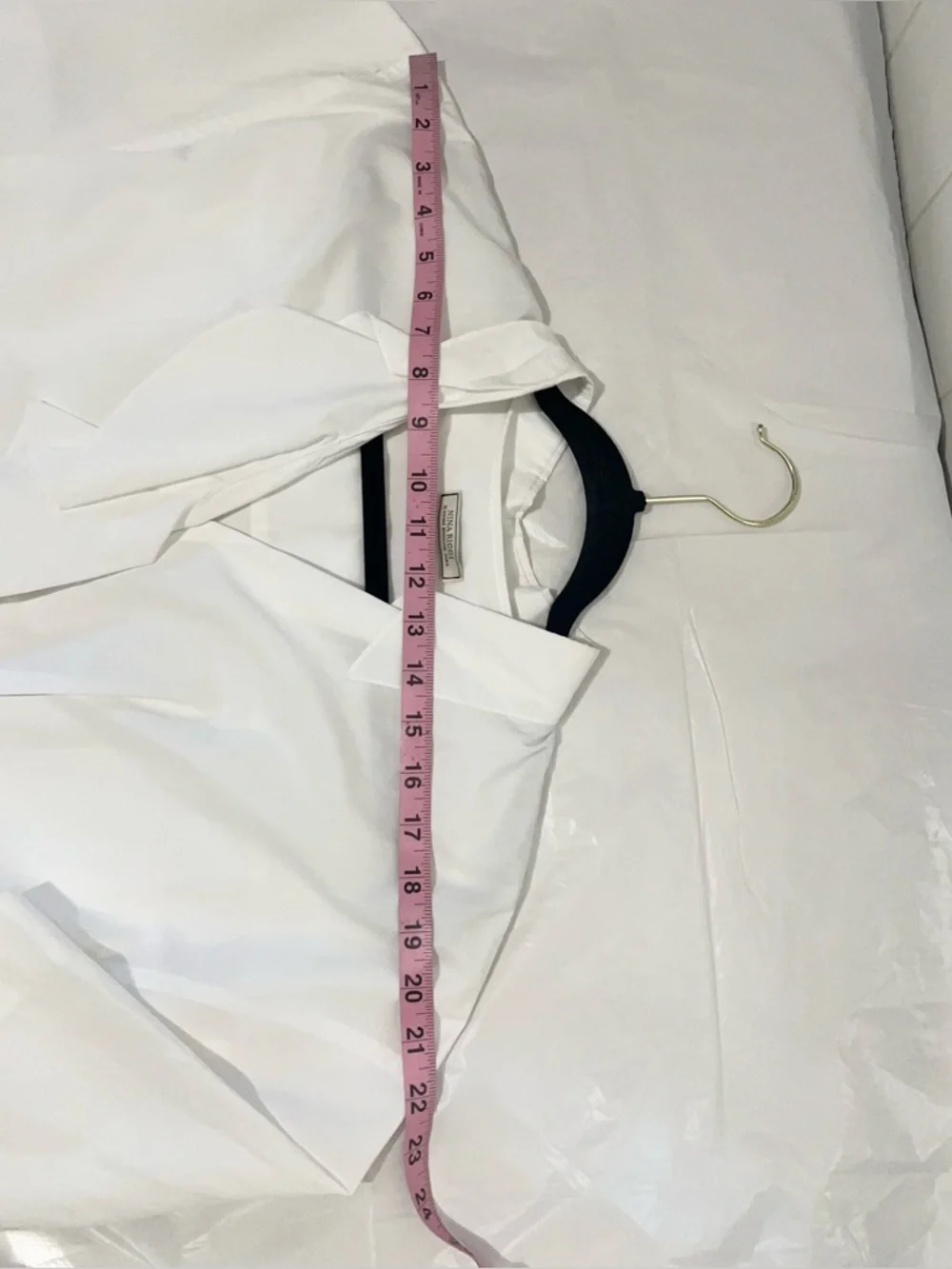 Nina Ricci NWOT Blouse Top  Ruffle Belted Unique Short Sleeves Size XL White - Picture 11 of 15